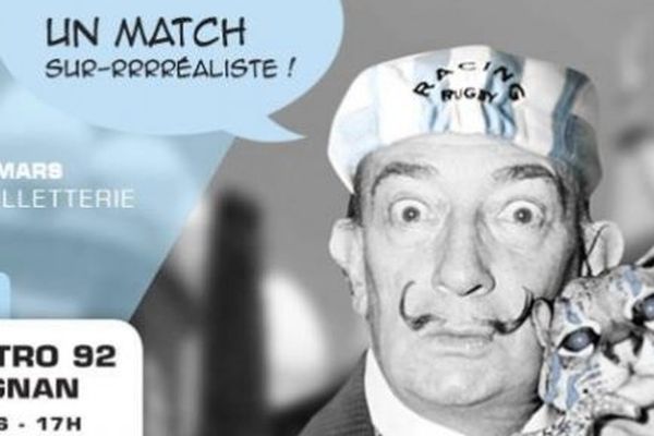 L'affiche de la rencontre Racing metro / USAP