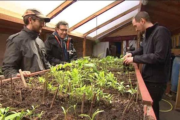 Sylvain Hadelin à la ferme du Bouchot à Pierrefitte-sur-Sauldre (Loir-et-Cher)