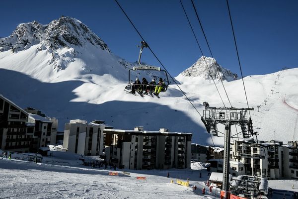 La station de Tignes, le 23 janvier 2024.