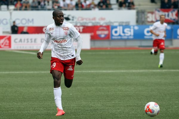 Junior Dalé, atttaquant de l'AS Nancy Lorraine