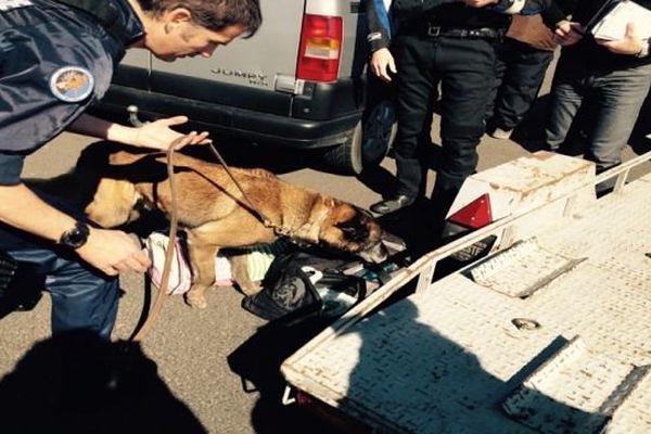 contrôle de gendarmerie sur l'autoroute