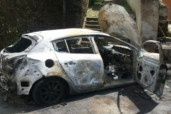 La voiture des auteurs du braquage de Carcassonne