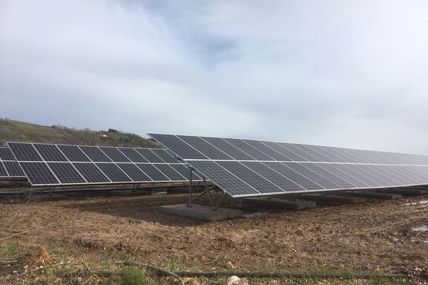 Une centrale photovoltaïque. 