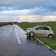 Un violent orage de grêle a provoqué un carambolage sur l'A28 samedi 23 mars 2024.