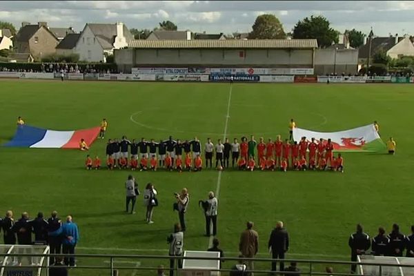 La rencontre U 16 opposant la France au Pays de Galles à Loudéac