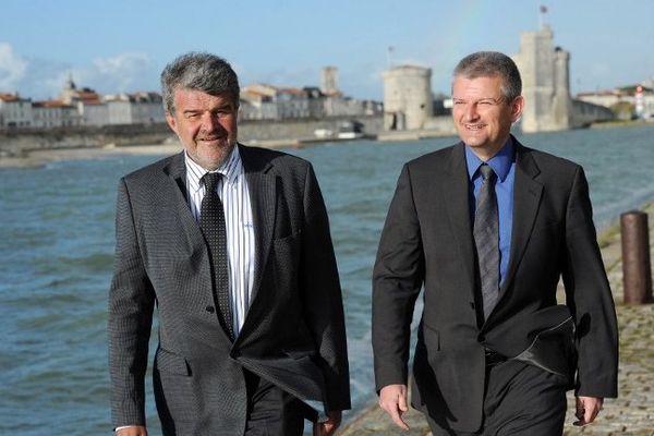 Jean-Françouis Fountaine (à g.) en compagnie d'Olivier Falorni