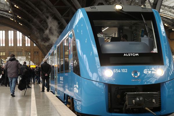 Un train à hydrogène Alstom, en Allemagne