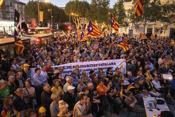 Perpignan - manifestation de soutien des Catalans du nord à la Catalogne - 19 octobre 2019.