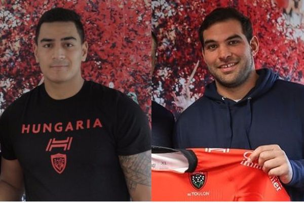 Rudy Gahetau (à gauche) et Florian Fresia (à droite) ont prolongé leur contrat au RCT. 