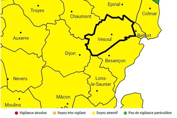 Il est recommandé aux personnes pratiquant des activités en extérieur d'être prudents ce dimanche après-midi et jusqu'en dans la nuit.