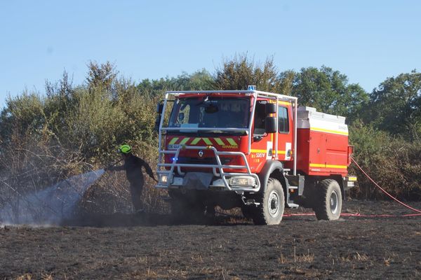 Reprise d'un incendie à Eymoutiers suite à la foudre