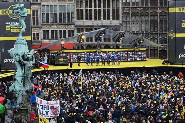 La présentation du Tour des Flandres en 2018.