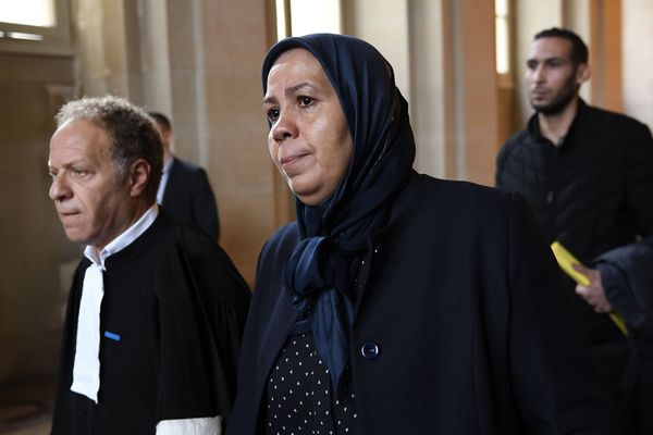 Latifa Ibn Ziaten à son arrivée au Palais de Justice de Paris le jour du verdict