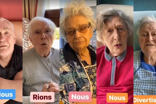 Des images extraites de la vidéo enregistrée par les résidents de l'Ehpad d'Outreau