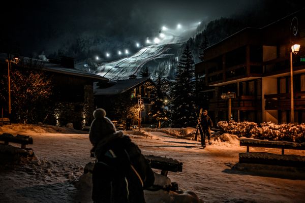 La station de Val d'Isère, en Savoie, le 9 décembre 2022.