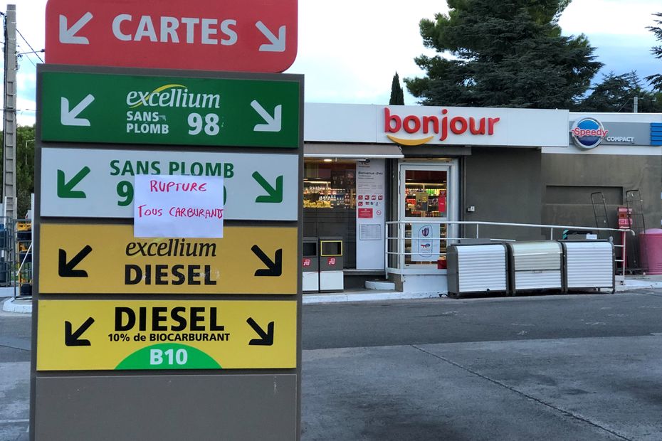 renewed strike, where to find petrol near Montpellier