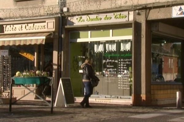 Le commerce en centre ville à Abbeville