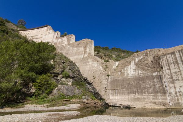 Le soir du 2 décembre 1959, un barrage se rompt à Malpasset, en amont de Fréjus. Photo prise en 2022.