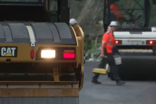 Le chantier est intervenu à la suite d'un nouvel éboulement en février 2019. 