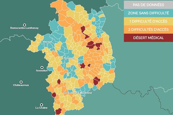 Carte Votre Commune Du Centre Val De Loire Est Elle Un Desert Medical Le Resultat Peut Vous Surprendre