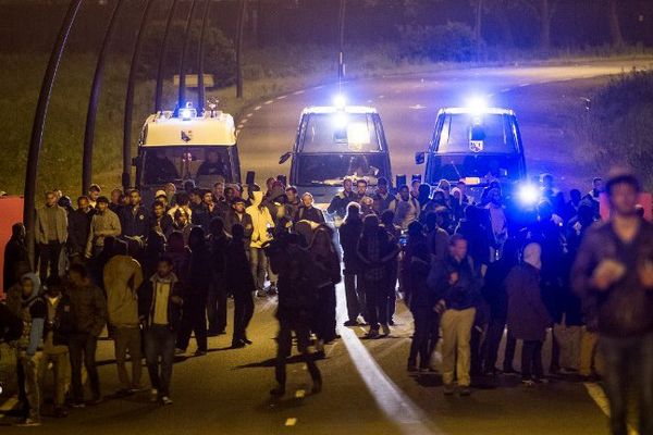 Calais, ce jeudi soir.