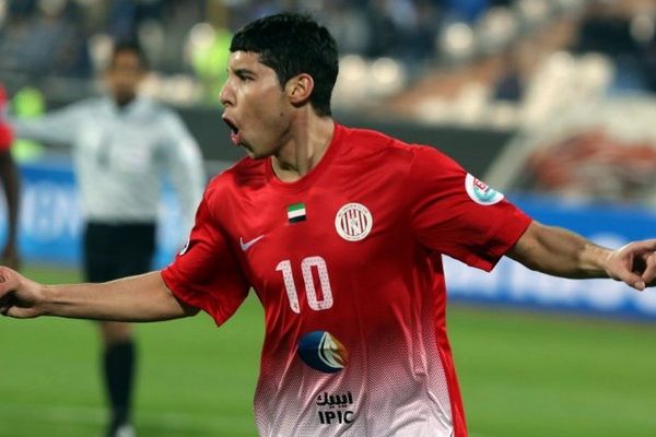 Abdelaziz Barrada qui vient de marquer contre une équipe iranienne le 18 mars dernier à Téhéran. 