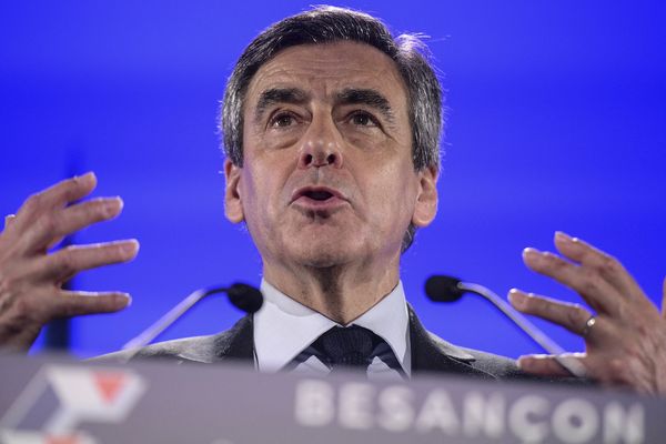 François Fillon à Besançon, le 9 mars 2017