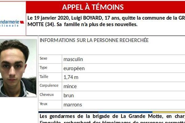 Sa famille est sans nouvelles depuis le 19 janvier 2020