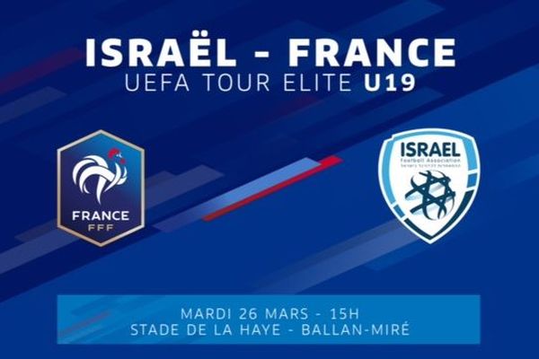 L'équipe de France U19 affronte l'équipe d'Israël mardi 26 mars.