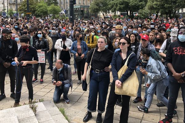 Manifestation contre les violences policières à Nantes, le 8 juin 2020