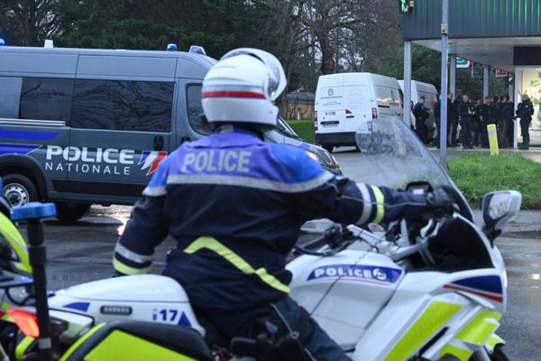 Cette opération a mobilisé les fonctionnaires de police du commissariat de Lorient, une équipe cynophile ainsi que les policiers de la Compagnie Républicaine de Sécurité (CRS) n°82.