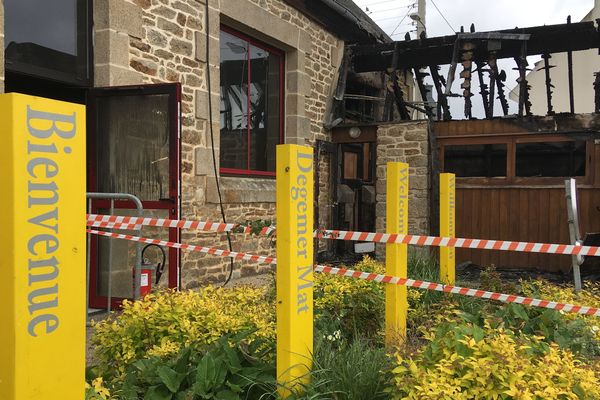 Plouisy victime de plusieurs incendies comme le 28 mai où des locaux associatifs attenants à la mairie ont été détruits