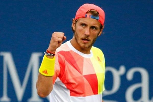 Lucas Pouille, en 8ème de finale de l'US Open.