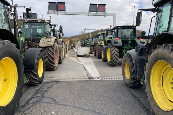 L'opération escargot se déroule sur l'A43 entre Lyon et Chambéry.