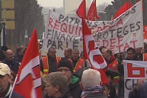 Manifestation ce matin à Reims