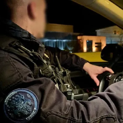 ILLUSTRATION. Un gendarme du PSIG de Dijon en patrouille de nuit.