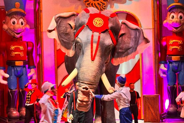 Sous le chapiteau de ce cirque, c'est un éléphant robotisé qui fait le show !