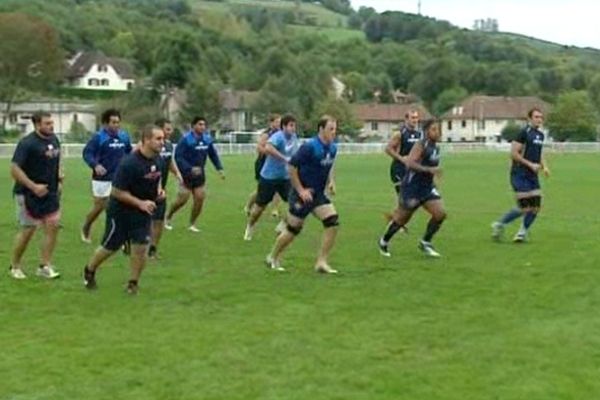 Aurillac en prévision des matchs face à Oyonnax et Lyon