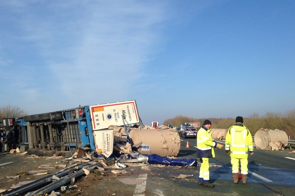 L'A83 rouverte à la circulation après l'accident impliquant un poids-lourd et quatre voitures le 10 février 2017