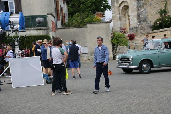 Le comédien Eric Elmosnino à Villers-Allerand. 