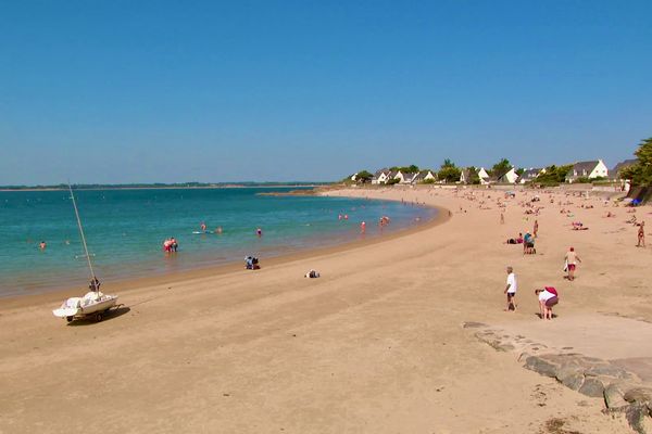 La plage de Sorlock à Mesquer en Loire-Atlantique