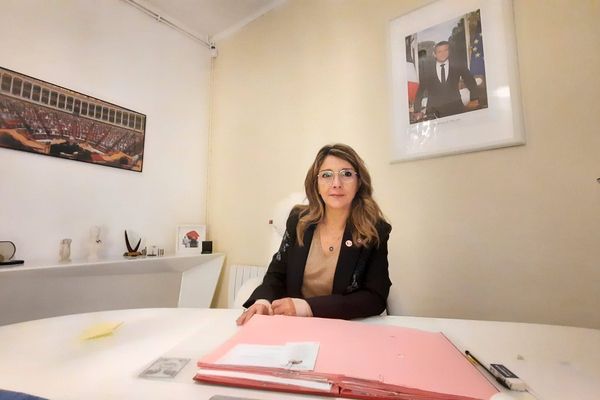 Patricia Mirallès, députée LREM de l'Hérault, ne compte pas renoncer à ses engagements politiques, malgré les menaces de mort récurrentes. Montpellier, 30 octobre 2021.