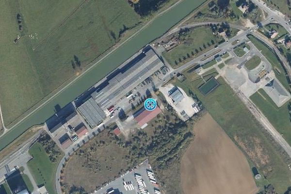 Le site d'Antargaz à Bourogne dans le Territoire de Belfort 