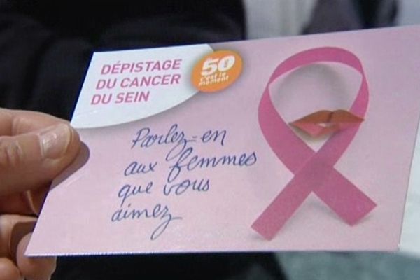 Cette carte fait partie d'une campagne de prévention contre le cancer du sein