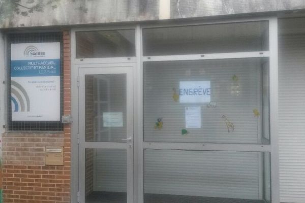 L'une des deux crèches de Saintes en grève ce jeudi matin