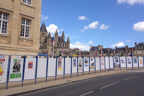 Dimanche midi, jour de vote aux élections européennes, à Caen (14)