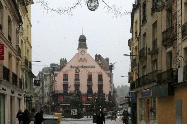 La neige tombe sur Dieppe !