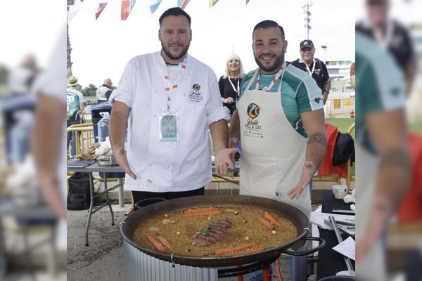 Jordane Estevez (à gauche) et Alexandre Cordoba lors du concours de la World Paella Day Cup