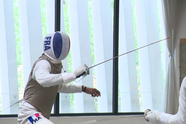 L'équipe de France de Fleuret en stage à Aix-en-Provence.