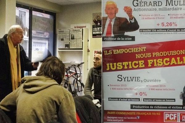 Le fondateur d'Auchan est venu se plaindre d'une affiche du PCF qui le met en scène